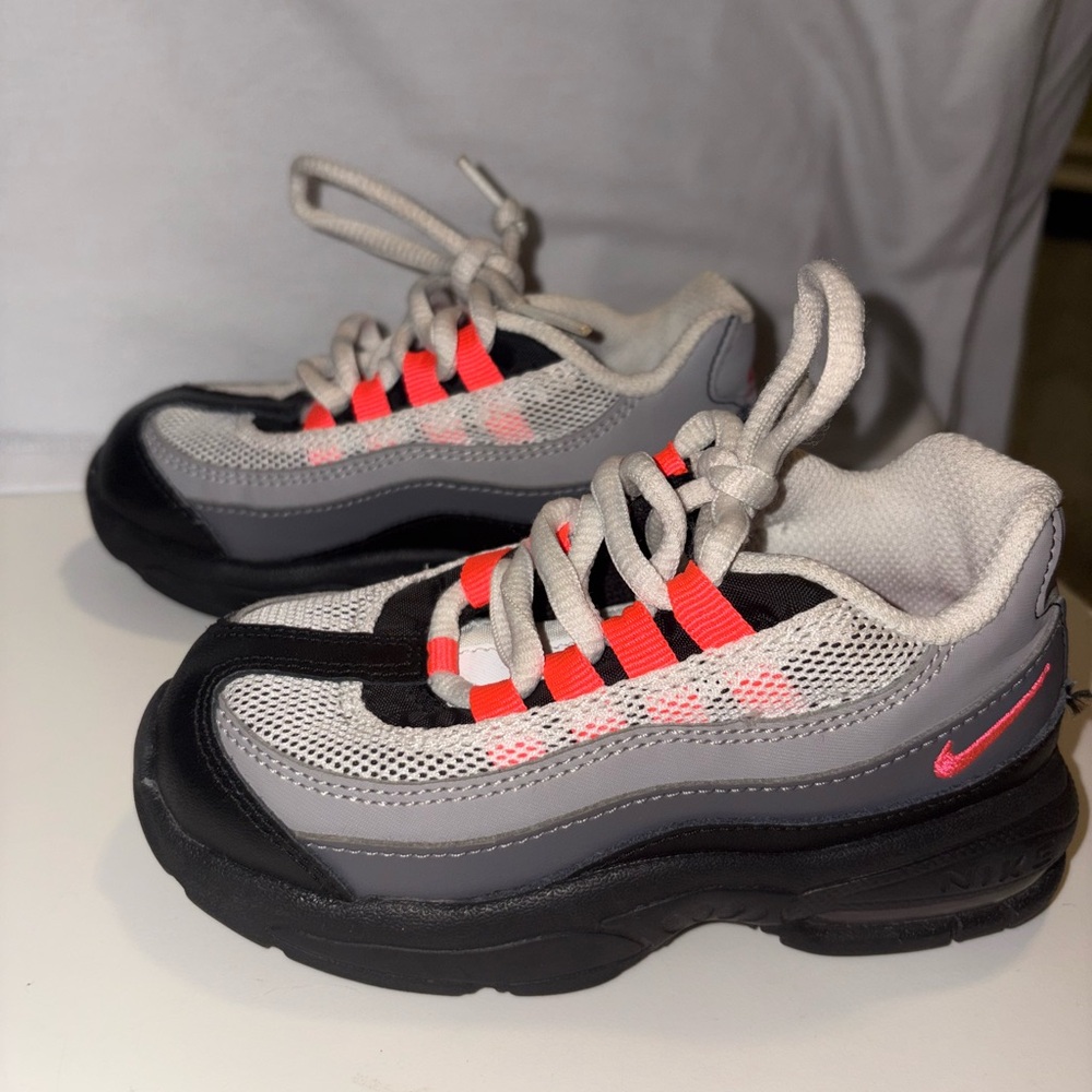 Nike Kids Sneakers Gray with Pink Accents